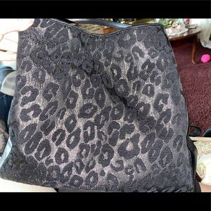 Coach purse - Cheetah print - All black
